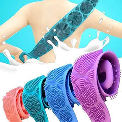 High-Quality Silicone Back Scrubber Strap – Soft Bath Belt for Deep Cleaning & Exfoliation