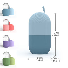 Ice Roller Facial Massager – Silicone Ice Cube Roller for Skin Tightening, De-Puffing & Glow | Reusable Cryotherapy Beauty Tool