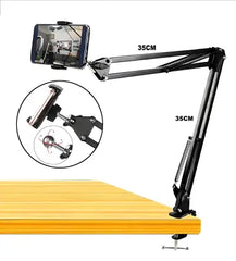 Overhead Tripod Arm Stand with Mobile Holder – High-Quality Metal Scissor Arm for Sketching, Drawing, Vlogs, & Live Videos on YouTube, Facebook, TikTok