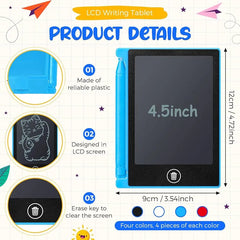 LCD Writing Tablet for Kids – Colorful Doodle & Drawing Board, Erasable & Portable | Available in 4.5, 6.5, 8.5, 10, 12 & 16 Inch