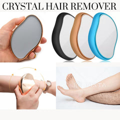 Crystal Hair Eraser – Painless Magic Hair Remover for Women & Men | Portable Body Epilator for Arms, Legs & Back (Random Color)