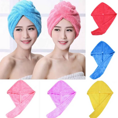 Hair Dryer Cap Towel – Quick Dry Hair Wrap for Women (Random Color)