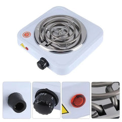 Electric Hot Plate Stove – Quick Heating Electric Cooker with Metal Body (Random Color)