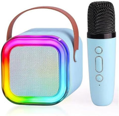 K12 Wireless Bluetooth Karaoke Speaker with Microphone | Portable Stereo Audio Speaker & Mic Combo (Random Color)
