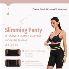 Women’s High Waist Tummy Control Shapewear – Slimming Body Shaper for Waist, Belly, Hips & Thighs | Seamless Postpartum & Daily Wear