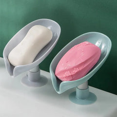 Leaf Shape Soap Holder – Drainable Soap Box for Bathroom & Shower | Stylish Soap Dish Tray
