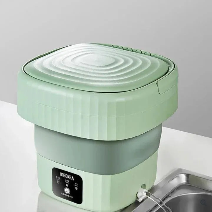 Mini Foldable Washing Machine with Dryer – Portable Semi-Automatic Washer for Quick & Easy Laundry (Random Color)