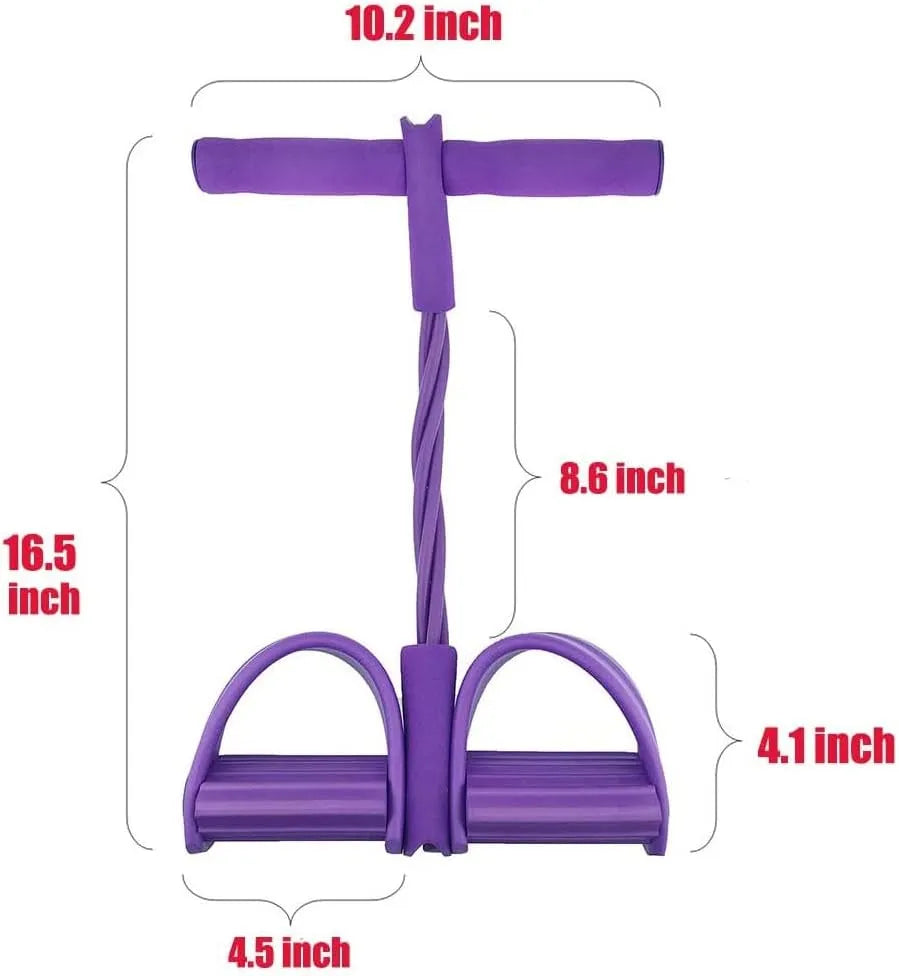 Foot Pedal Resistance Band – Tummy Trimmer & Full Body Workout Exerciser | Home Gym Fitness Equipment