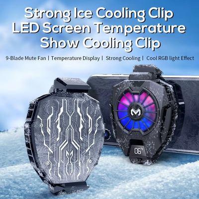 Memo DL05 Portable Semiconductor Phone Cooler Fan | Multi-Function Gaming Cooling Device | High-Quality Mobile Gaming Fan (Random Color)