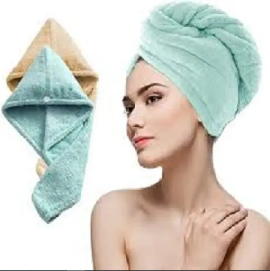 Hair Dryer Cap Towel – Quick Dry Hair Wrap for Women (Random Color)