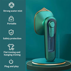 Mini Handheld Garment Steamer – Portable Steam Iron for Home & Travel, Wet & Dry Ironing