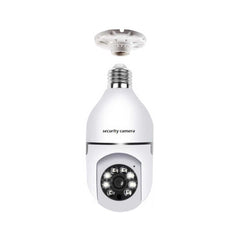 2MP WiFi Security PTZ Camera – 1080P HD IP Bulb Camera with 360° Rotation, Night & Day Full-Color Monitoring | V380 Pro App