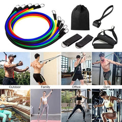 Foot Pedal Resistance Bands – Tummy Trimmer & Full Body Home Workout Exerciser | Fat Burner & Muscle Builder