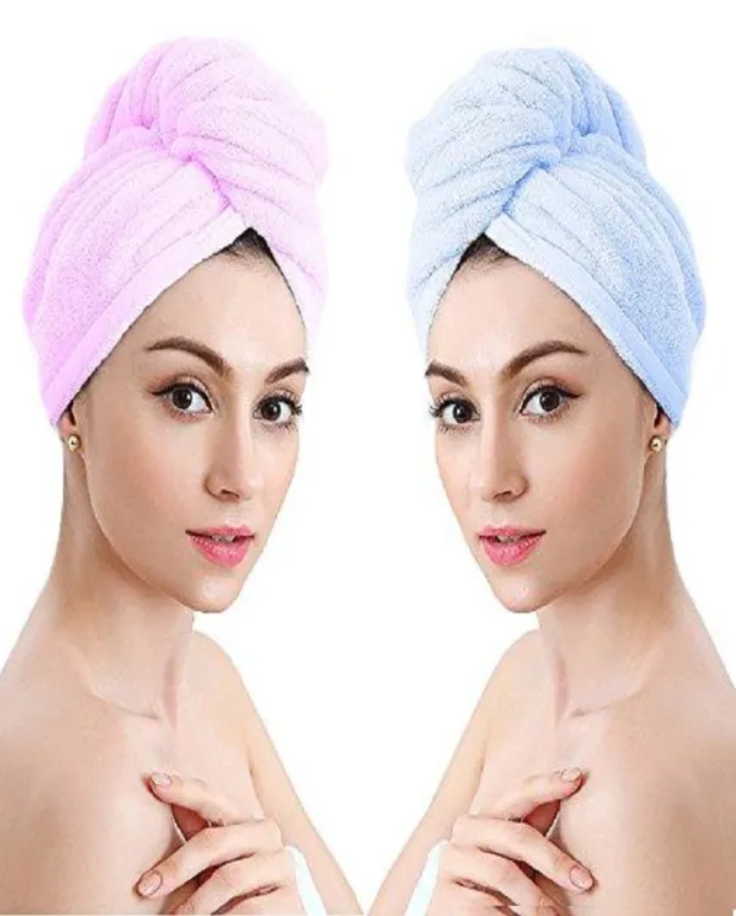 Hair Dryer Cap Towel – Quick Dry Hair Wrap for Women (Random Color)
