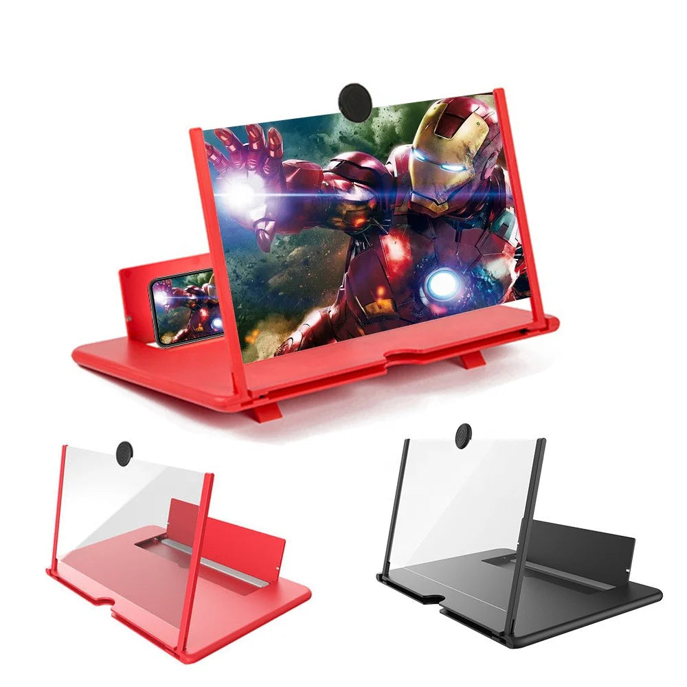 F3 3D Mobile Screen Magnifier – Enlarged Display Stand for Smartphones with Eye Protection
