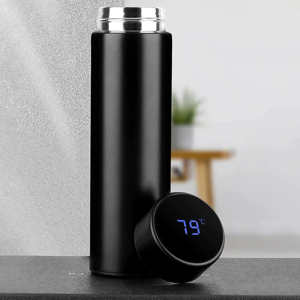 Smart LED Temperature Water Bottle – 500ml Stainless Steel Vacuum Flask for Hot & Cold Drinks