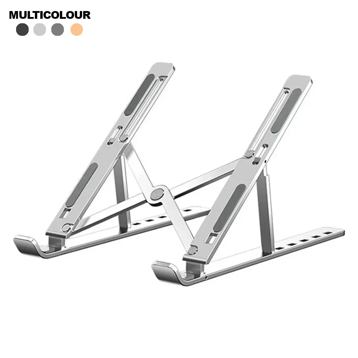 Portable Foldable Laptop Stand – Adjustable Aluminum Holder with Anti-Slip Grip | Ergonomic, Lightweight & Durable Stand for All Laptops