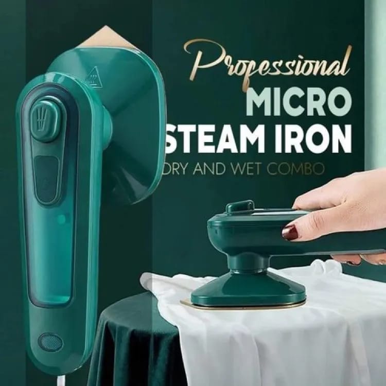 Mini Handheld Garment Steamer – Portable Steam Iron for Home & Travel, Wet & Dry Ironing