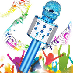 Bluetooth Handheld Karaoke Speaker Machine | Portable Player for Kids & Adults – Home, KTV, Party Use – Compatible with Android, iPhone, iPad, PC (Random Color)